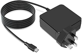 65W/45W USB C Laptop Charger for Lenovo ThinkPad, Yoga, HP Chromebook X360,Spectre X360 MacBook/Pro, ASUS, Acer, Dell, Huawei,Samsung and more Type C PD WallPower Adapter Devices