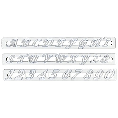 FMM Upper Case Script Alphabet & Number Tappit Cutters Set