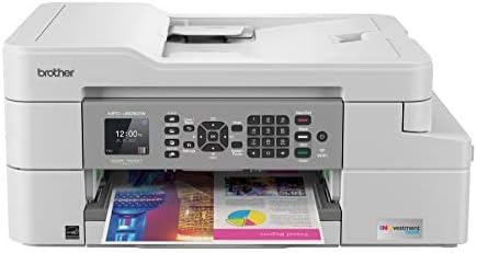Brother RMFC-J805DW INKvestmentTank Color Inkjet All-in-One Printer with Mobile Device and Duplex Printing with Up to 1-Year of Ink in-Box, White, One Size, Amazon Dash Replenishment Ready (Renewed)
