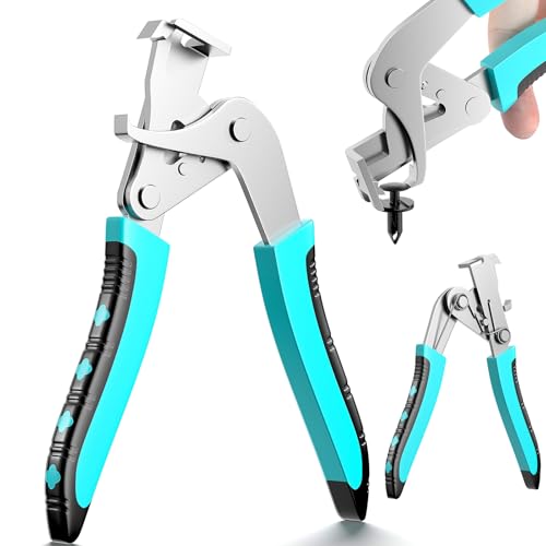 BURMONG 1 Pack Metal Car Clip Pliers Disassembly Tool Professional Auto Trim Removal Tool Plastic Clip Fastener Remover for Car Body Panel Dashboard Rivet with Spring Design Anti-Slip Grip