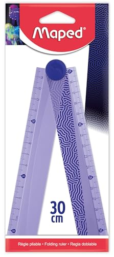 Maped - Règle pliable 2 en 1 - Règle 15/30cm - Plastique Décorée - Gamme Deepsea Paradise