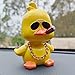 MuMyer Cool Yellow Duck Car Ornaments Funny Duck Car Toy Dashboard Decorations Shaking Head Doll for Car Auto Interior Decor Accessories