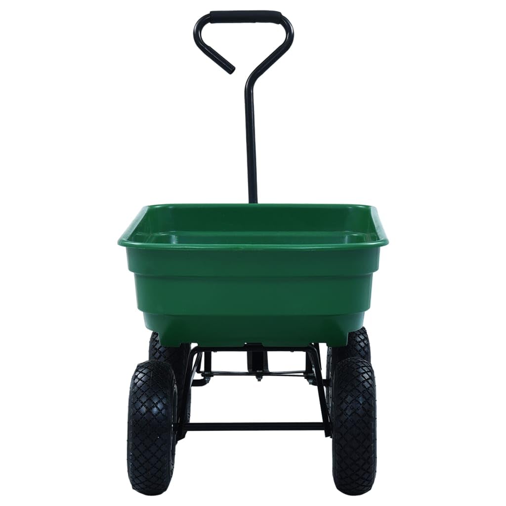 Generic Ręczny Wózek Ogrodowy 300 Kg 75 L Zielony, Trwały, łatwy w Montażu, Koła z PU, do Prac Ogrodniczych, Przechowywania i Rozładunku Materiałów Eksploatacyjnych (Zielony)