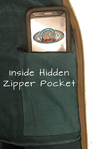 Dash Hemp Men's Zip Up Fleece Hemp Hoodie Jacket Long Sleeve Zipper Pockets S-XL2