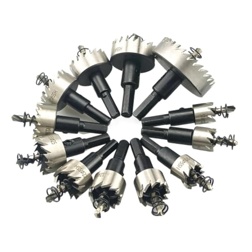 Set de 12 brocas sierra de 15-50 mm para metal y madera miniatura 3
