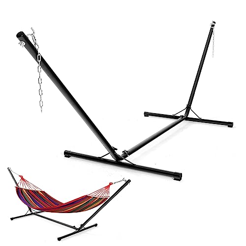COSTWAY Support Hamac Support Pied de Hamac en Métal,Armature en Acier Hamac pour Accrocher Lit Balancelle et Chaises Suspendues, Jusqu'à...