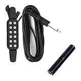 HDE Guitar Pickup Soundhole Electric Transducer with 1/4 inch Female Stereo Coupler for Acoustic Guitar [1/4