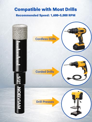 NOBVIAM Dry Diamond Drill Bit Set
