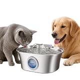 Kabelloser Edelstahl-Wasserbrunnen für Hunde, 3,2 l, Haustier-Wasserbrunnen