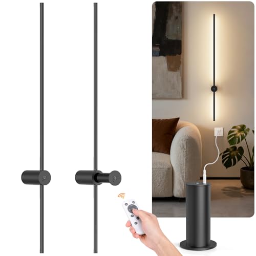 NIORSUN Battery Operated Wall Sconce Set of 2, 39 Inch