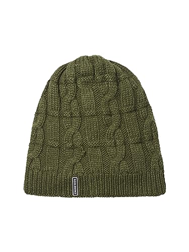 SEALSKINZ Unisex Blakeney Waterproof Cold Weather Cable Knit Beanie, Olive, L/XL