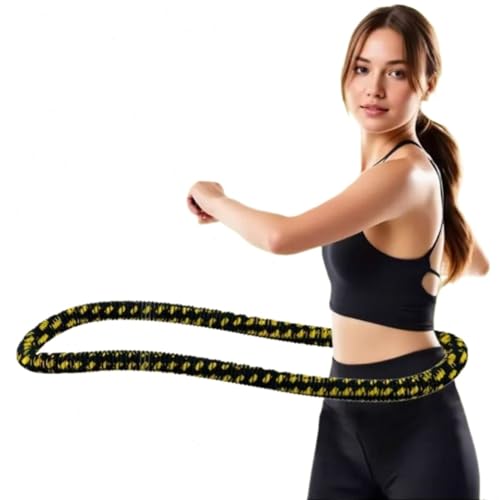 【2025新登場・静音式】フラフープ ダイエット ソフトフラフープ ダイエット用 落としにくい 青あざ防止 一体式 布製の包み 柔らかくて肉を挟まない 超軽量 スプリング ソフトスプリング ポータブル 重み付け 多機能トレーニング 室内 屋外用 男女兼用(