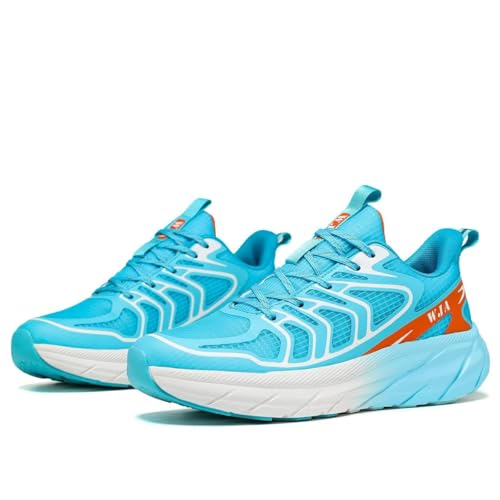 Image of WJA Men's Road-Running-Shoes Walking Fashion Athletic Sneakers Comfort Lightweight Working Gym Mesh Shoes.