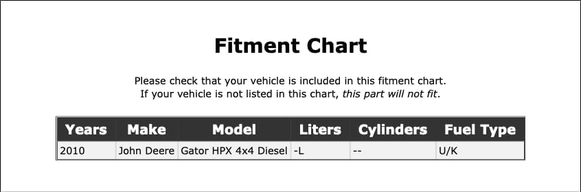Miniatura 2 de Correa de transmisión de accesorios para alternador compatible con John Deere Gator HPX 4x4 Diesel -L - UK 2010 PC-325729