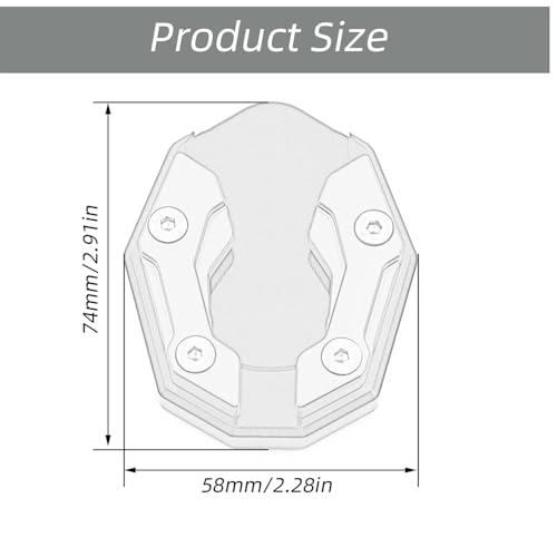 Image of Vagary CNC Kickstand Side Stand Extender for Yamaha Aerox 155 (Golden)