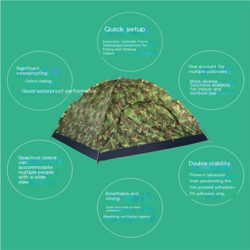 Carpa ligera y espaciosa para camping al aire libre 2 personas miniatura 2