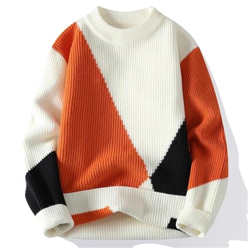 Men's Knit Sweater Crew Neck Pullover Thick Warm Casual Fashion Fall Winter Streetwear Outfit2