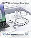 RAVIAD 100W USB C auf Multi USB Kabel [2M] 3 in 1 Ladekabel mit E-Mark Chip Schnellladekabel USB C auf USBC[100W]+Micro[10W]+Lightning[27W] für iPhone 15/14, Galaxy S24/S23, MacBook Pro/Air, Pad