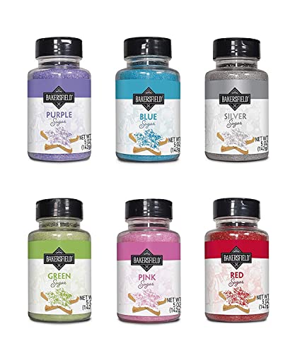 Repostería Y Gourmet, Sports Set de 6 Bakersfield Azucar de Colores