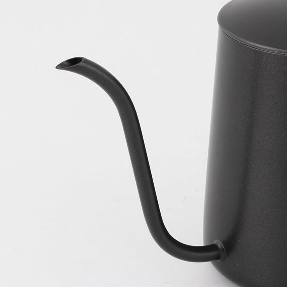Cafeteras de goteo manual, construcción de acero inoxidable, capacidad de 350 ml y 600 ml (negro 600 ml)