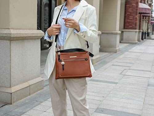 MKF Collection Women's Crossbody Bag, Vegan Leather Shoulder Bag Handbag Crossover Bag Purse by Mia K4
