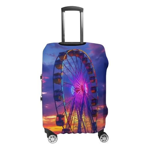 Myrtle Beach South Carolina Ferris Wheel Luggage Cover Suitcase Protector Travel Baggage Covers for Men Women XL4