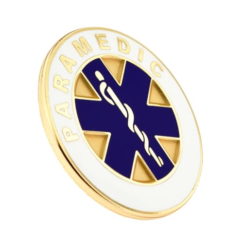Image of PinMart's Paramedic Star of Life and Rod of Asclepius Lapel Pin