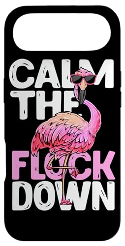 Funny Flamingo Calm The Flock Down t@j[r[` gsJ X}zP[X iPhone Air p