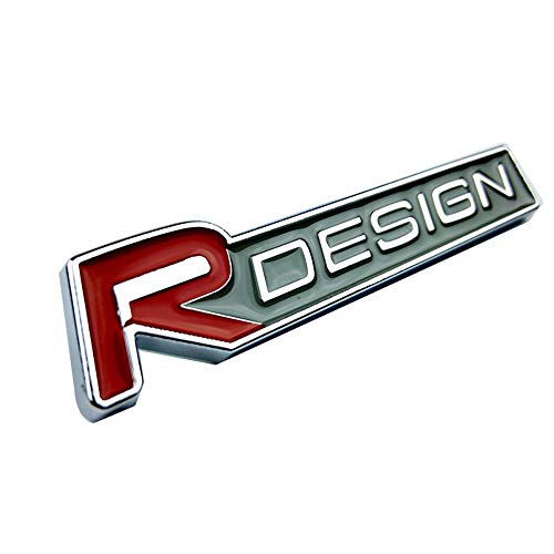 Huayt - Insignia de aleación R-Design para maletero trasero con logotipo rojo R para S40 V40 V50 C30 C70 XC60 XC90