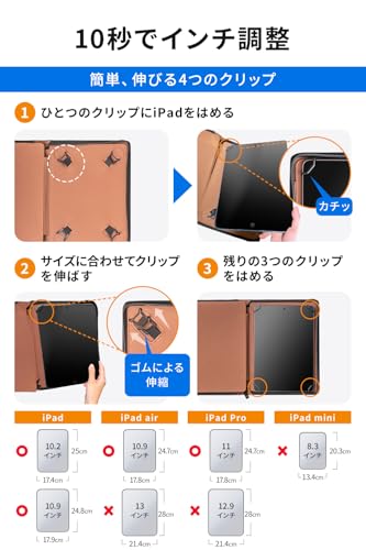 【全米大ヒット】KHOMO iPad ケース カバー ブラック 9.7～11インチ対応 第9世代 第10世代 スタンド機能付 ペン 収納 Air Pro 高級カーボンファイバー製 ビジネス