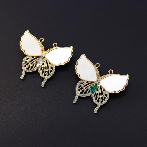 Image of Butterfly Brooch for Women, Insect Butterfly Pins Shawl Pin Clip Flashing Butterfly Jewelry Fashion Brooch Wedding Accessories Sweater Scarf Brooch for Women