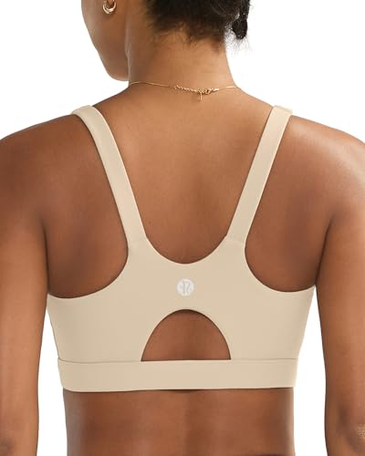 Image of RUNNING GIRL Sports Bra for Women High Support, Molded Cup High Impact Sports Bras for Women with Sewn in Pads