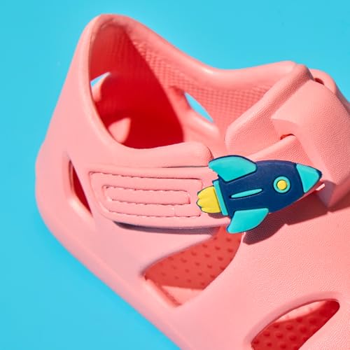Image of Ten Little Splash Sandal Charms for Kids, 2-Pack Silicone Shoe Charms for Boys and Girls