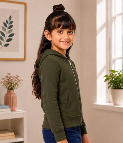 Image of ADBUCKS Girl's Cotton Hooded Sweatshirt