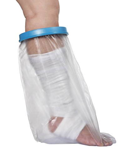 Adult Lower Leg Cast Cover for Shower, Waterproof Shower Bandage and Cast Protector