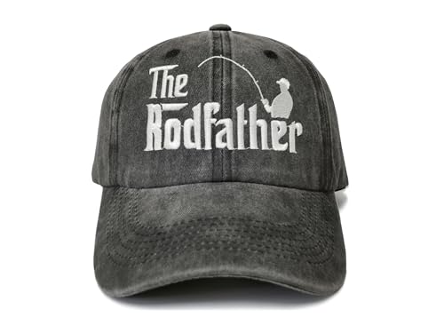 Shenbors The Rodfather Dad Hats for Men Fishing Gift for Father