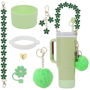 Generic Kwiatowy Zestaw Ozdób do Szklanek 7 sztuk