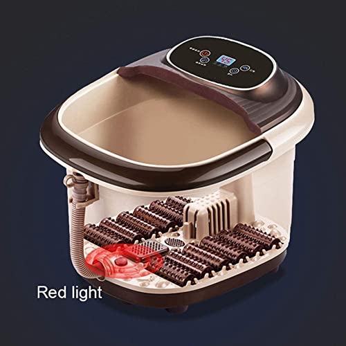 Foot Spa Foot Bath Massager Bubbles Pumice Stone Medicine Box Temperature Control Red Light Ergonomic Massage Rollers and Acupressure Massage Points Soothe Relax Tired Feet miniatura 4