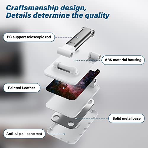Image of Foldable Phone Stand for Desk, Adjustable Angle of View, Suitable for iPhone, Samsung and Other Smart Phones, Colorful Pattern, Portable Electronic Device Stand