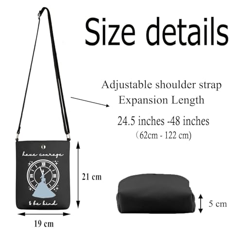 Princess Gift Crossbody Bag Have Courage And Be Kind Gifts for Fan Princess Movie Inspired Gifts2