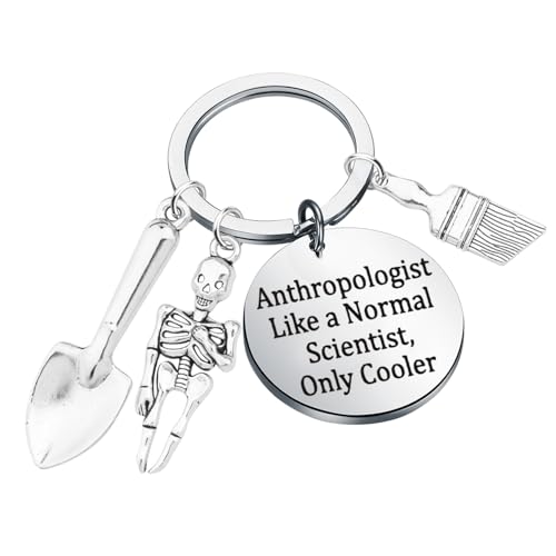 ENSIANTH Portachiavi regalo antropologia antropologo forense regali scienziato forense regali antropologia gioielli regalo importante, 260120 Chiave Archeologo, L