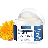 Crema de Árnica para Moretones Extra Fuerte - Acción Rápida para Moretones e Hinchazón en Piel Delgada - Hidratante para Rostro y Cuerpo, 120 g/4 oz (1Pc)