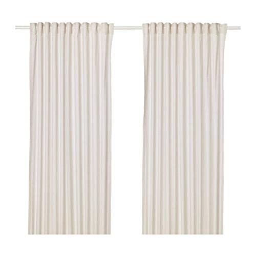Image of IKEA Hannalill Curtains 1 Pair Beige 304.108.83 Size 57x98