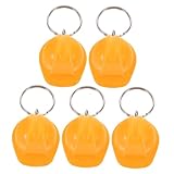 Zerodeko 5stücke Mini-bauhelm-schlüsselanhänger Aus Pack Mit Baustellenhelm-motiv Als Gastgeschenk Für Baufirmen-events Stylisches Männer-accessoire