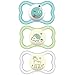 MAM Air Night and Day Pacifiers (1 Day and 2 Night Pacifiers), MAM Sensitive Skin Pacifier 6+ Months, Glow in The Dark Pacifier, Best Pacifier for Breastfed Babies, Unisex