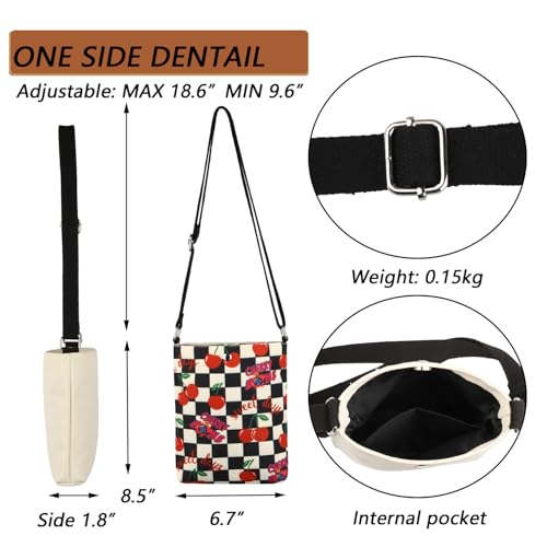 MBMSO Cherry Crossbody Bag - Cherry Print Small Crossbody Purse2