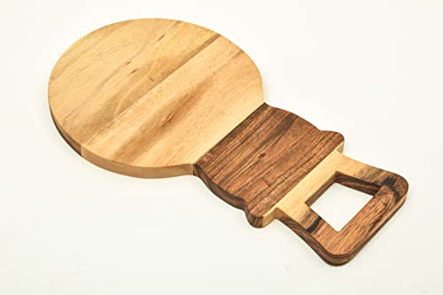 Affinity-Decor-Organic-Acacia-kitchen-Cutting-Chopping-Board-Platter-Wine-Holder-with-Handles-for-Butcher-Block-Cheese-and-Vegetables-Fruit-Salad-Snow-Man-Board-14L-x-8W Affinity Decor Organic Acacia kitchen Cutting Chopping Board Platter Wine Holder with Handles for Butcher Block Cheese and Vegetables Fruit Salad Snow Man Board 14L x 8W