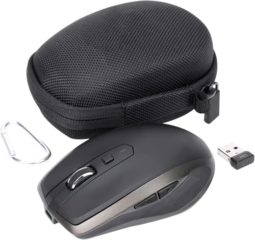 Image of co2CREA Hard Case Replacement for Logitech MX Anywhere 3 Anywhere 2S Anywhere 2 Compact Performance Mouse (Graphite Case)