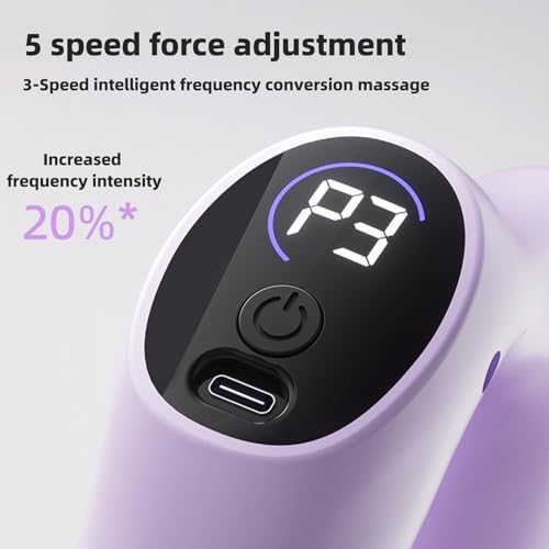 Masajeador Eléctrico Multifuncional de Baja Intensidad de Ruido para Todo el Cuerpo, con 5 Niveles de Intensidad, 3 Modos de Frecuencia y Cinturón Calentador, Diseño Ergonómico para Relajación miniatura 4