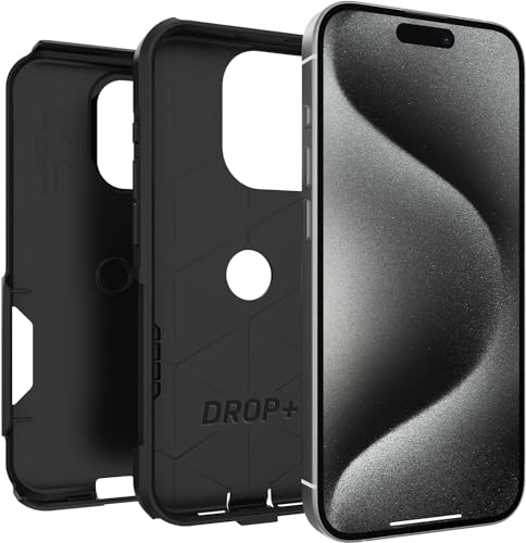OtterBox iPhone 15 Pro (Only) - Commuter Series Case - Black - Slim & Tough - Pocket-Friendly - with Port Protection - Non-Retail Packaging - image 5
